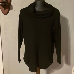 Medium Cyrus black long sleeve cowl neck knit sweater